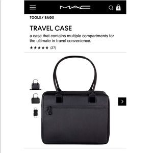 New MAC Cosmetics Make Up Travel Case Black
